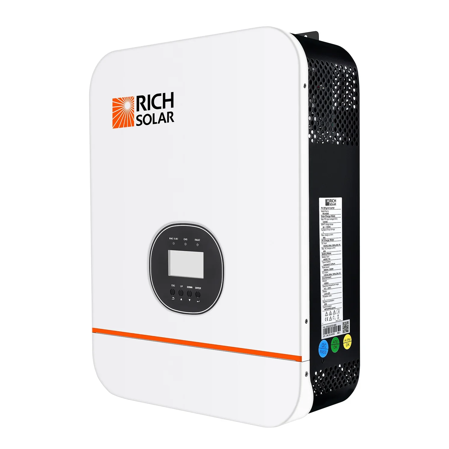 Rich Solar 3000 Watt (3kW) 48 Volt Off-Grid Hybrid Solar Inverter - Image 3