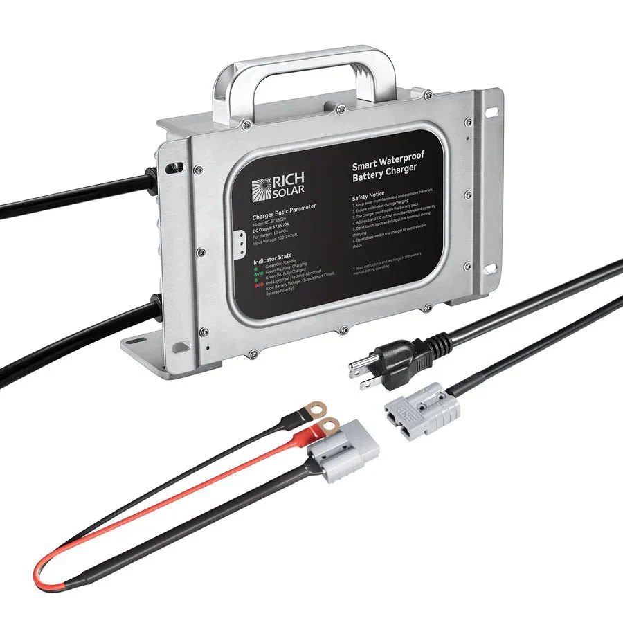 Rich Solar 48V (57.6V) Waterproof LiFePO4 Charger