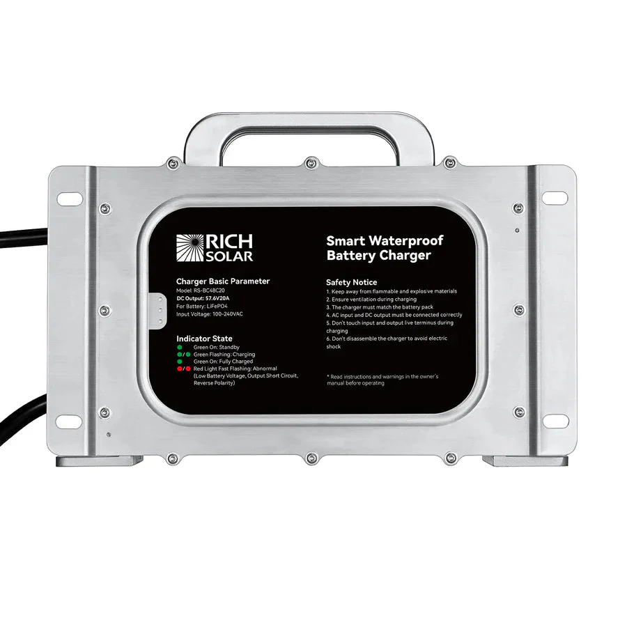 Rich Solar 48V (57.6V) Waterproof LiFePO4 Charger - Image 4