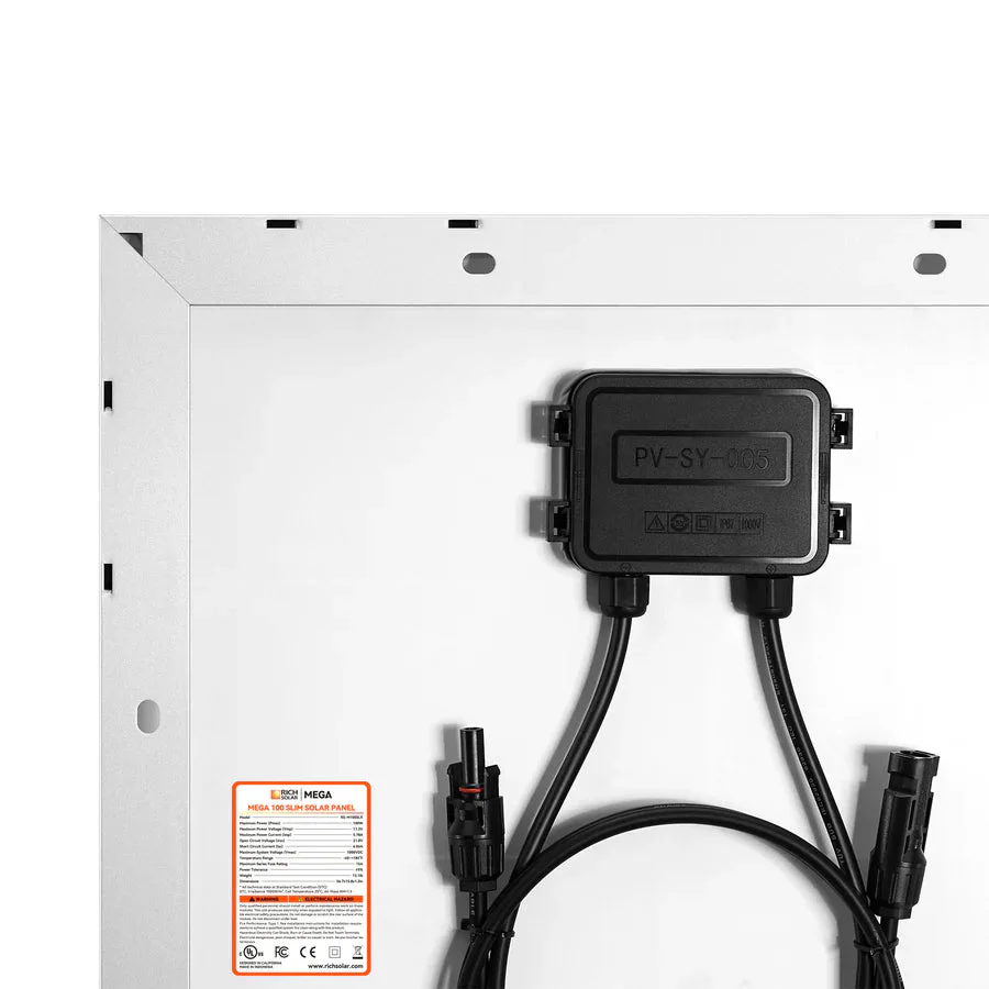 Rich Solar MEGA 100 Watt Slim Monocrystalline Solar Panel - Image 7