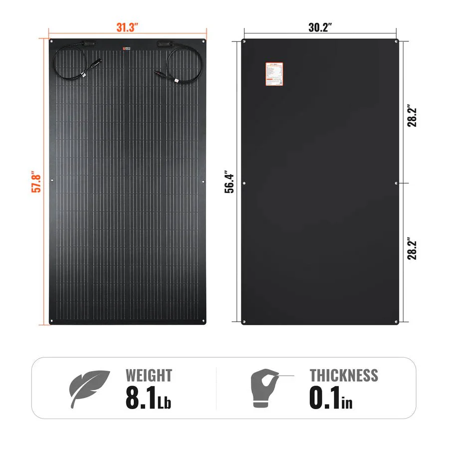 Rich Solar MEGA 200 FLEX PRO 200W 24V Flexible Solar Panel - Image 2