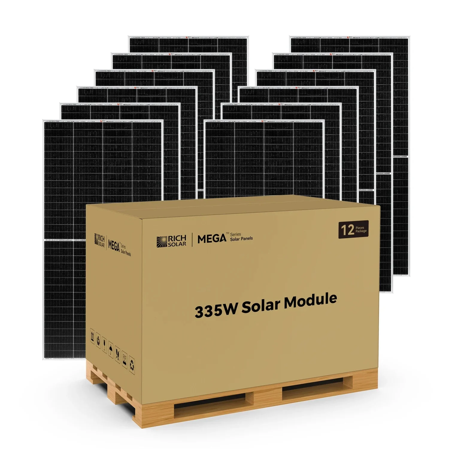 Rich Solar MEGA 335 PRO 335 Watt Monocrystalline Solar Panel - Image 3