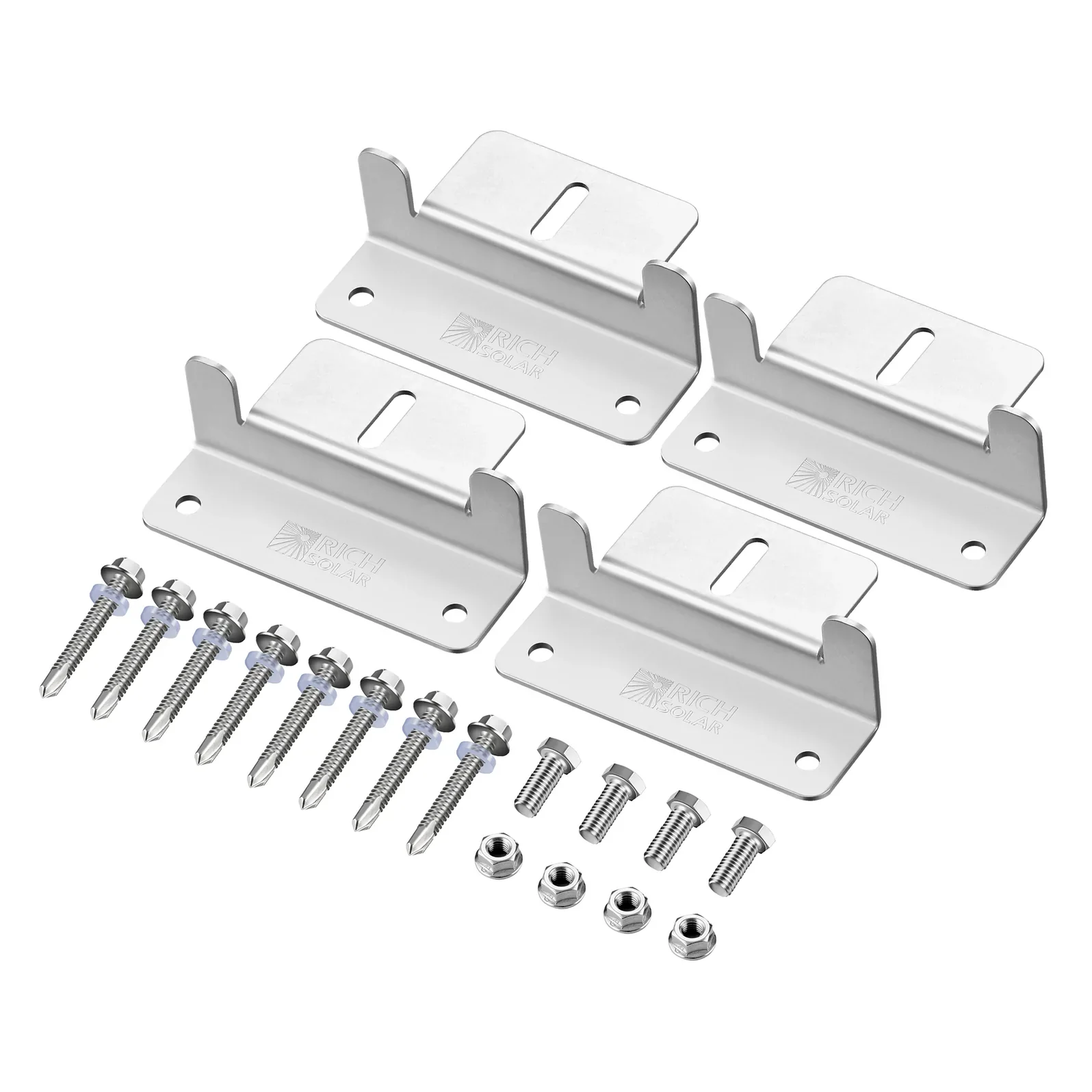 Rich Solar Mounting Hardware Z Brackets With Screws - Set of 4 - Image 5