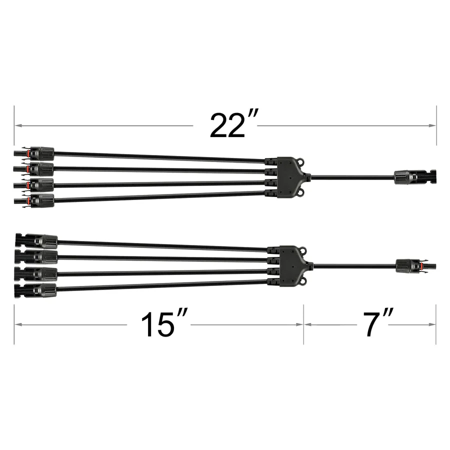 Rich Solar Y Branch Parallel Adapters 4 To 1 - Image 2
