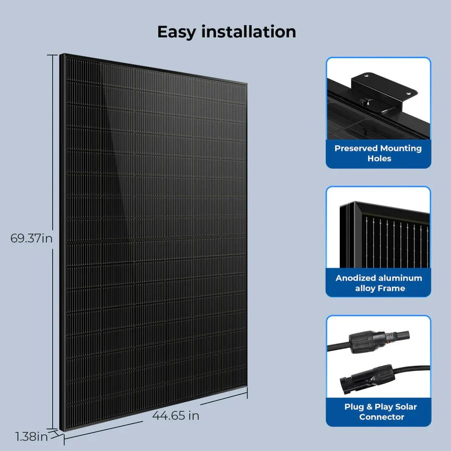 SunGoldPower 450 Watt Bifacial N-Type Monocrystalline Solar Panel - Image 16