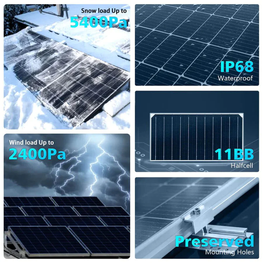 SunGoldPower 460W Bifacial PERC Monocrystalline Solar Panel - Image 12