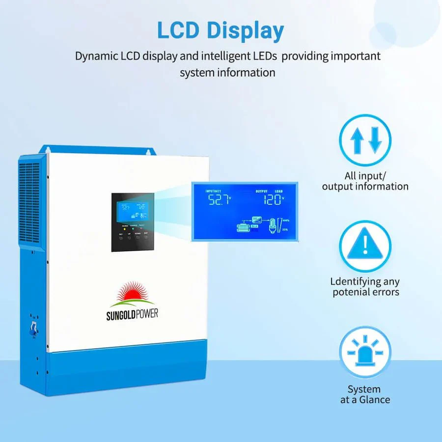 SunGoldPower 5000W 48V Solar Charger Inverter - Image 4