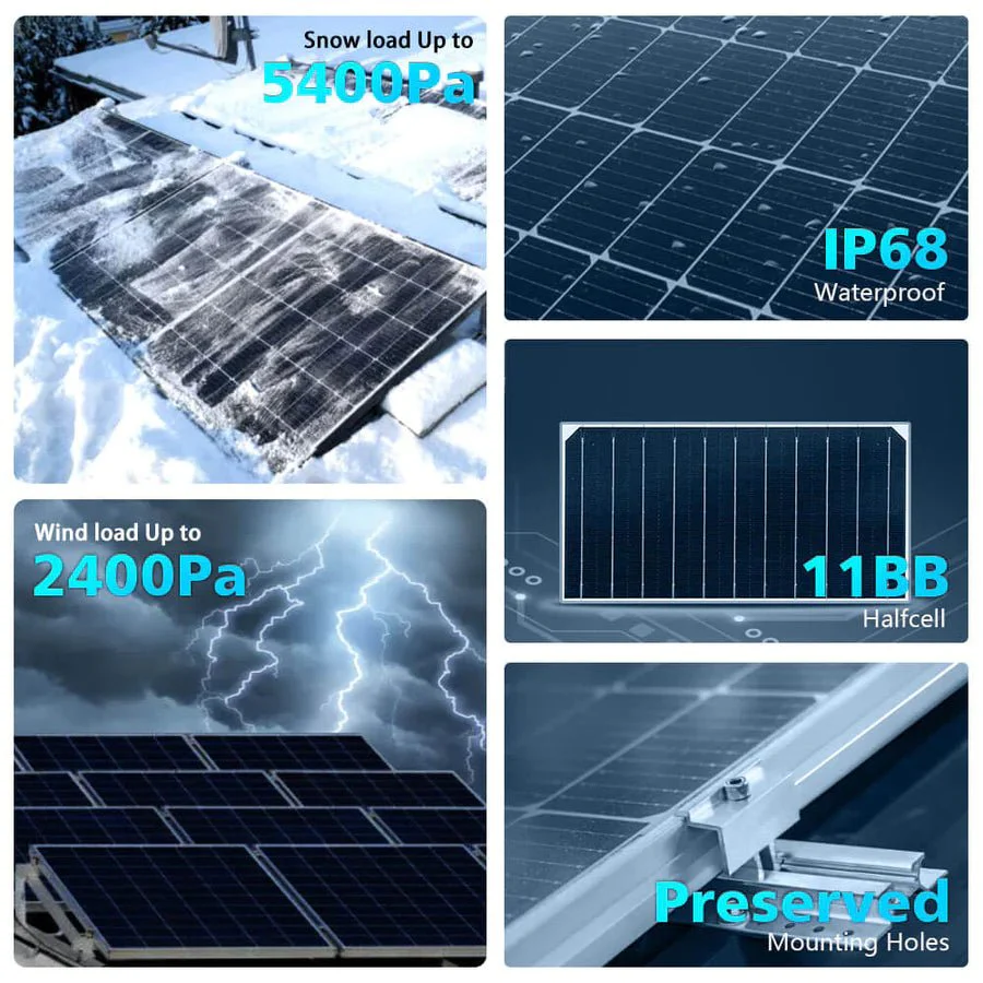SunGoldPower 560W Bifacial PERC Monocrystalline Solar Panel - Image 12