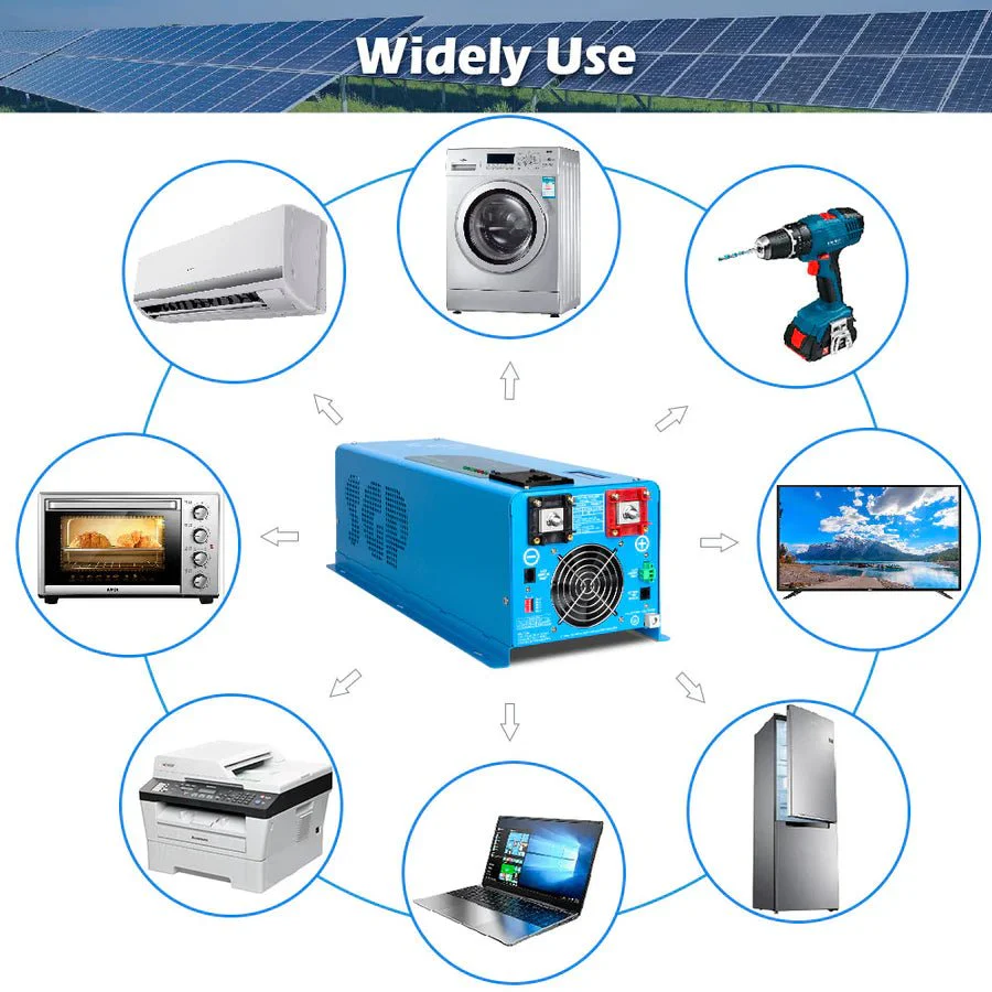 SunGoldPower 6000W DC 24V Split Phase Pure Sine Wave Inverter With Charger - Image 5