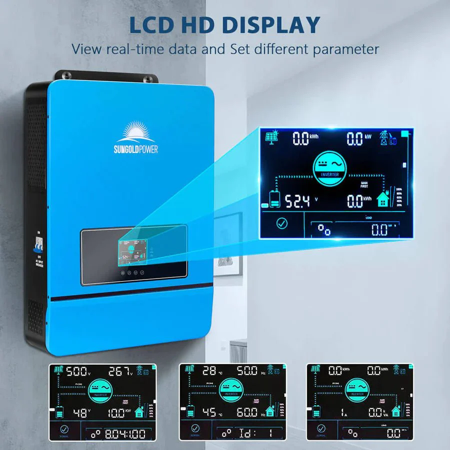 SunGoldPower 8KW 48V Split Phase Solar Inverter - Image 3