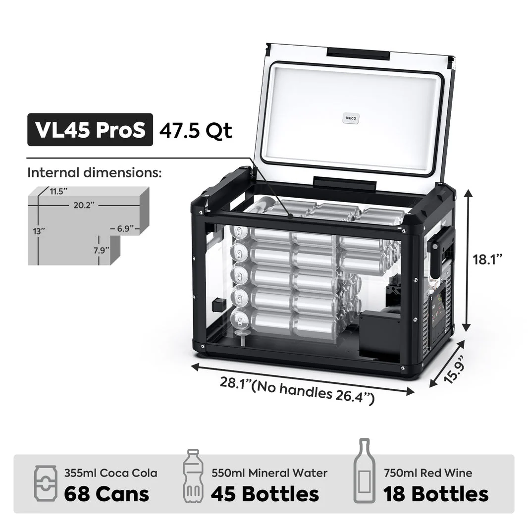 ICECO VL45ProS 47.5QT 45L Single Zone Portable Fridge Freezer - Image 18